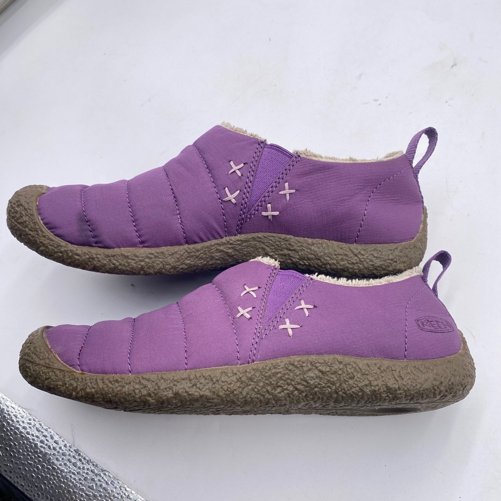KEEN Howser II Slip-On Slipper Shoes Womens 7 Purple Quilted Fleece Lined - Picture 6 of 13